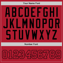 Load image into Gallery viewer, Custom Stitched Red Red-Black Sports Pullover Sweatshirt Hoodie