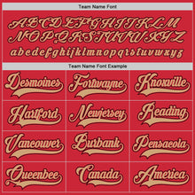 Charger l'image dans la galerie, Custom Red Old Gold-Black Hockey Jersey