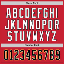 Load image into Gallery viewer, Custom Red Black-Gold Hockey Jersey