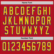 Charger l'image dans la galerie, Custom Red Gold-Royal Hockey Jersey