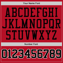 Load image into Gallery viewer, Custom Red Black-White Performance T-Shirt