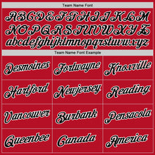 Load image into Gallery viewer, Custom Red Black-White Performance T-Shirt