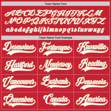 Загрузить изображение в средство просмотра галереи, Custom Red White-Old Gold Hockey Jersey