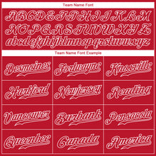 Charger l'image dans la galerie, Custom Red Red-White Christmas 3D Authentic Baseball Jersey