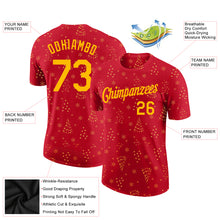 Charger l'image dans la galerie, Custom Red Gold Christmas 3D Performance T-Shirt