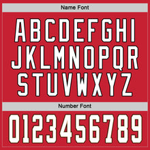 Load image into Gallery viewer, Custom Red White-Old Gold Hockey Jersey