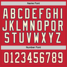 Charger l'image dans la galerie, Custom Red Cream-Navy Hockey Jersey