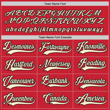 Charger l'image dans la galerie, Custom Red Cream-Black Hockey Jersey