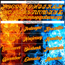 Charger l'image dans la galerie, Custom Stitched Red Red-Gold 3D Pattern Design Flame Sports Pullover Sweatshirt Hoodie