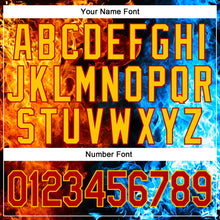 Charger l'image dans la galerie, Custom Stitched Red Red-Gold 3D Pattern Design Flame Sports Pullover Sweatshirt Hoodie