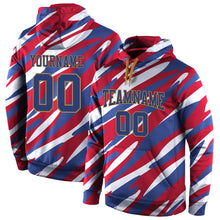 Загрузить изображение в средство просмотра галереи, Custom Stitched Red Royal-Old Gold 3D Pattern Design Sports Pullover Sweatshirt Hoodie