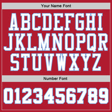 Charger l'image dans la galerie, Custom Stitched Red White Pinstripe White-Light Blue Sports Pullover Sweatshirt Hoodie