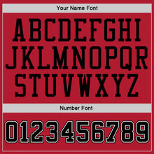 Загрузить изображение в средство просмотра галереи, Custom Stitched Red Black Pinstripe Black-White Sports Pullover Sweatshirt Hoodie