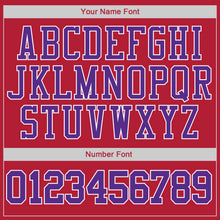 Загрузить изображение в средство просмотра галереи, Custom Stitched Red Purple-White Sports Pullover Sweatshirt Hoodie