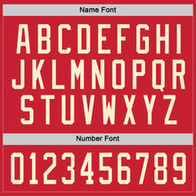 Charger l'image dans la galerie, Custom Red Cream Hockey Jersey