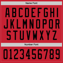 Load image into Gallery viewer, Custom Red Black Hockey Jersey