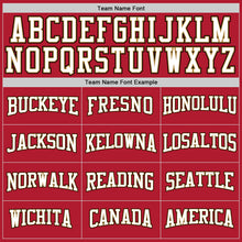 Загрузить изображение в средство просмотра галереи, Custom Stitched Red White-Old Gold Sports Pullover Sweatshirt Hoodie