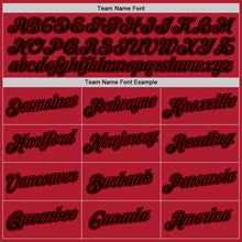 Load image into Gallery viewer, Custom Stitched Red Black-Red Sports Pullover Sweatshirt Hoodie