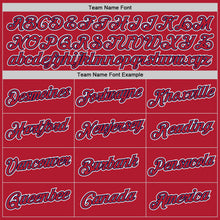 Charger l'image dans la galerie, Custom Stitched Red Red-Navy Sports Pullover Sweatshirt Hoodie