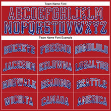 Load image into Gallery viewer, Custom Red Royal-White Authentic Drift Fashion Baseball Jersey