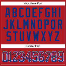 Load image into Gallery viewer, Custom Red Royal-White Authentic Drift Fashion Baseball Jersey