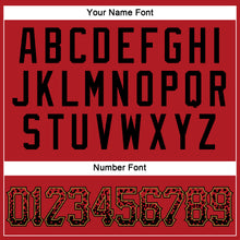 Load image into Gallery viewer, Custom Red Black-Old Gold Authentic Drift Fashion Baseball Jersey