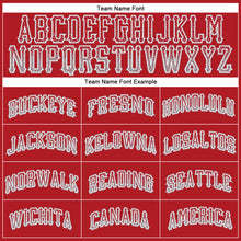 Load image into Gallery viewer, Custom Red Gray-White Authentic Drift Fashion Baseball Jersey