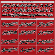 Загрузить изображение в средство просмотра галереи, Custom Red Black-White Authentic Baseball Jersey