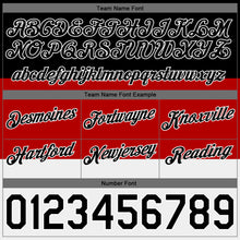 Load image into Gallery viewer, Custom Red Black-White 3D Pattern Design Multicolor Authentic Basketball Shorts