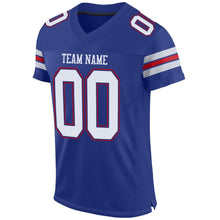 Charger l'image dans la galerie, Custom Royal White-Red Mesh Authentic Football Jersey