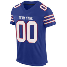 Charger l'image dans la galerie, Custom Royal White-Red Mesh Authentic Football Jersey