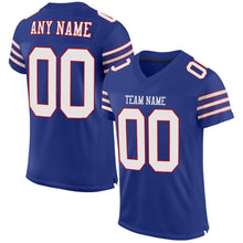 Charger l'image dans la galerie, Custom Royal White-Red Mesh Authentic Football Jersey