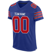 Загрузить изображение в средство просмотра галереи, Custom Royal Red-White Mesh Authentic Football Jersey