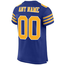 Загрузить изображение в средство просмотра галереи, Custom Royal Gold-White Mesh Authentic Football Jersey