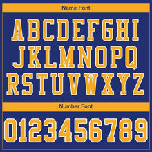 Загрузить изображение в средство просмотра галереи, Custom Royal Gold-White Mesh Authentic Football Jersey