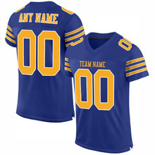 Загрузить изображение в средство просмотра галереи, Custom Royal Gold-White Mesh Authentic Football Jersey