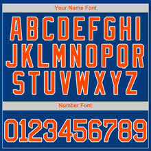 Загрузить изображение в средство просмотра галереи, Custom Royal Orange-White Authentic Baseball Jersey