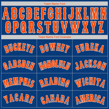 Загрузить изображение в средство просмотра галереи, Custom Royal Orange-White Authentic Baseball Jersey