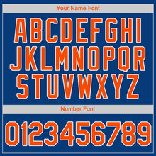Загрузить изображение в средство просмотра галереи, Custom Royal Orange-White Authentic Baseball Jersey