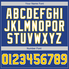 Load image into Gallery viewer, Custom Stitched Royal Gold-White Sports Pullover Sweatshirt Hoodie