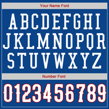 Загрузить изображение в средство просмотра галереи, Custom Royal White-Red Authentic American Flag Fashion Baseball Jersey