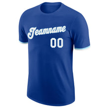 Загрузить изображение в средство просмотра галереи, Custom Royal White-Light Blue Performance T-Shirt