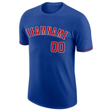 Load image into Gallery viewer, Custom Royal Red-White Performance T-Shirt