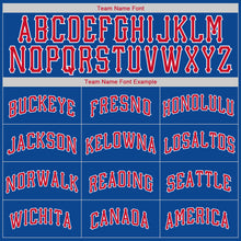 Загрузить изображение в средство просмотра галереи, Custom Royal Red-White Authentic Throwback Rib-Knit Baseball Jersey Shirt