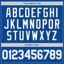 Charger l'image dans la galerie, Custom Royal White-Light Blue Authentic Throwback Rib-Knit Baseball Jersey Shirt