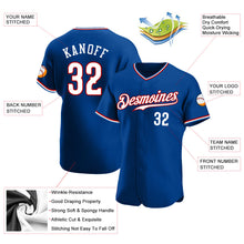 Charger l'image dans la galerie, Custom Royal White-Red Authentic Baseball Jersey