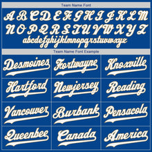 Load image into Gallery viewer, Custom Royal White-Old Gold Authentic Baseball Jersey