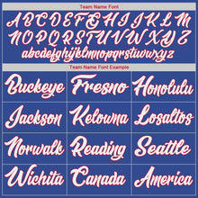 Load image into Gallery viewer, Custom Royal White-Red Authentic Throwback Basketball Jersey