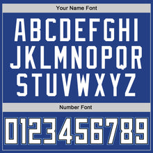 Load image into Gallery viewer, Custom Royal White-Light Blue Authentic Throwback Basketball Jersey