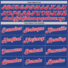 Загрузить изображение в средство просмотра галереи, Custom Royal Red-White Authentic Throwback Basketball Jersey